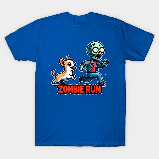 Zombie Run T-Shirt by Rawlifegraphic